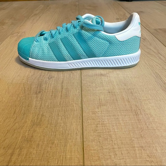 adidas Shoes - blue superstar adidas sneakers, size 8